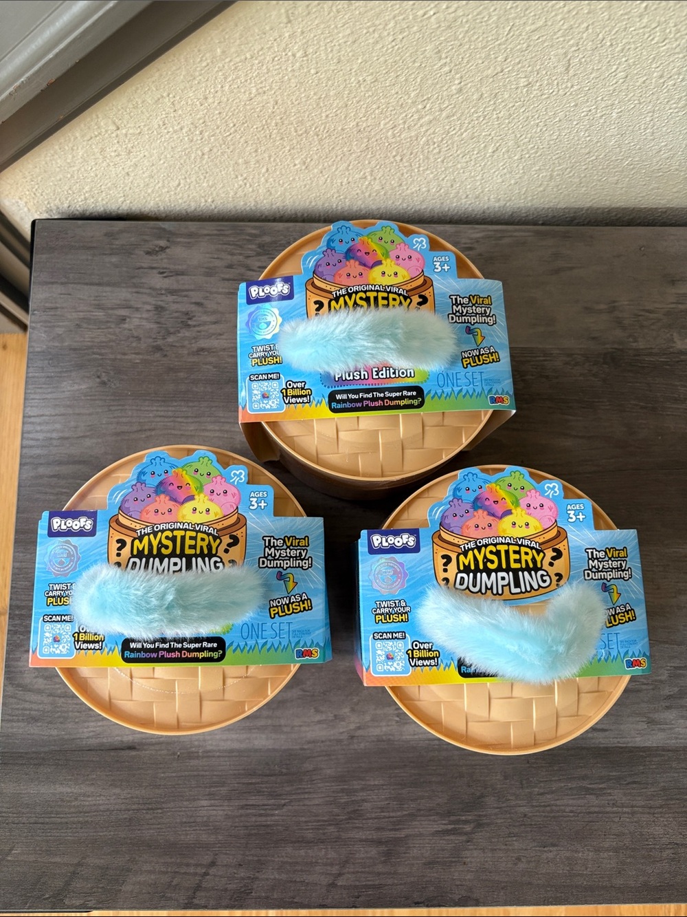 Bundle of 3 NWT Unopened Authentic Mystery Dumpling PLUSH Edition Ploofs
